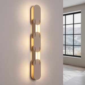 CHAIN 91 taupe LED-Wandleuchte 3000K small 2