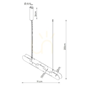 CHAIN 91 Pendelleuchte weiß LED 3000K small 5
