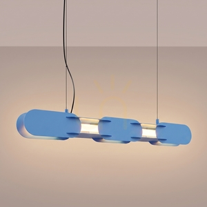 CHAIN 91 blau LED 3000K Pendelleuchte small 2