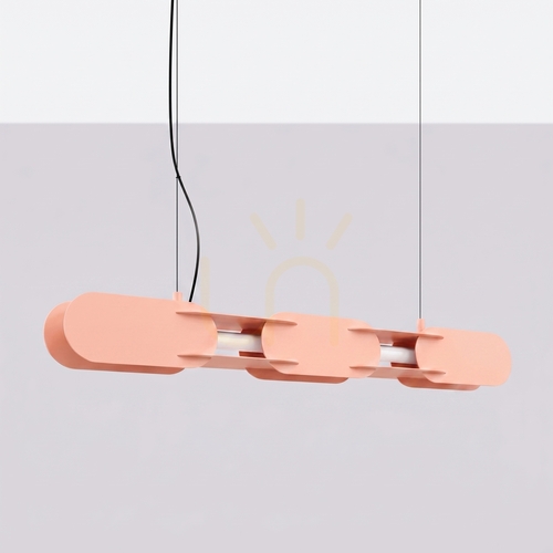 Prüfen CHAIN 91 Pfirsich LED 3000K Pendelleuchte