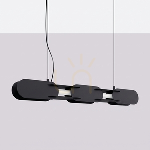 CHAIN 91 Pendelleuchte schwarz LED 3000K small 1