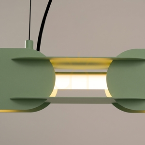 CHAIN 91 sage LED 3000K Pendelleuchte small 3