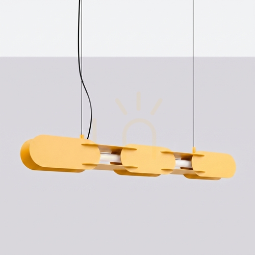 Prüfen CHAIN 91 gelbe LED 3000K Pendelleuchte