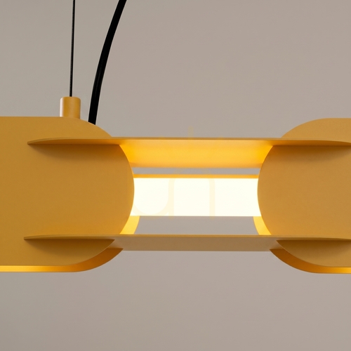 Prüfen CHAIN 91 LED-Pendelleuchte, gelb, 3000K