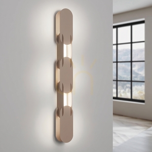 CHAIN 91 taupe LED-Wandleuchte 4000K small 2