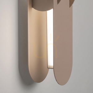 CHAIN 91 taupe LED-Wandleuchte 4000K small 3