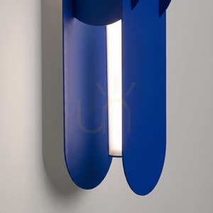CHAIN 91 ultramarine LED-Wandleuchte 4000K small 3
