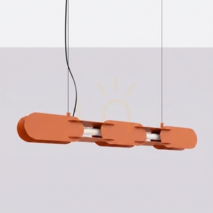CHAIN 91 ocker-rot LED 4000K Pendelleuchte small 1