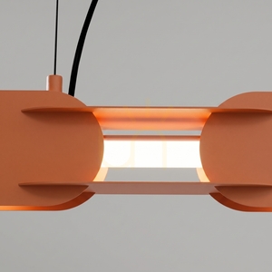 CHAIN 91 ocker-rot LED 4000K Pendelleuchte small 3