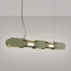 CHAIN 91 Pendelleuchte olivgrün LED 4000K small 2