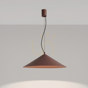 Thoro FINT TH.960 LED-Pendelleuchte, braun, 4000 K, Ø50 cm small 2