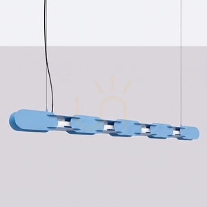 CHAIN 158 blaue LED 3000K Pendelleuchte small 1
