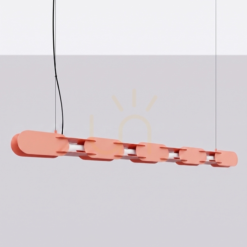 Prüfen CHAIN 158 Pfirsich LED 3000K Pendelleuchte