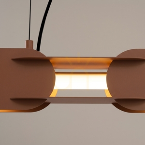CHAIN 158 mocca LED 3000K Pendelleuchte small 3