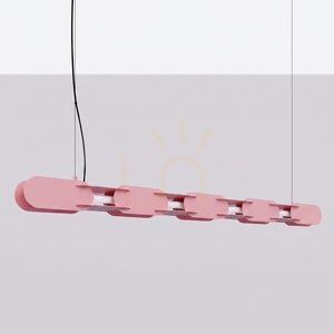 Thoro CHAIN 158 LED-Pendelleuchte rosa 3000 K TH.1029 small 1