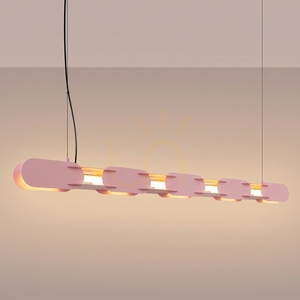 Thoro CHAIN 158 LED-Pendelleuchte rosa 3000 K TH.1029 small 2