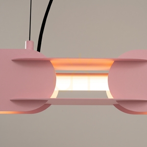 Thoro CHAIN 158 LED-Pendelleuchte rosa 3000 K TH.1029 small 3