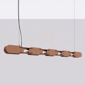 CHAIN 158 mocca LED 4000K Pendelleuchte small 1