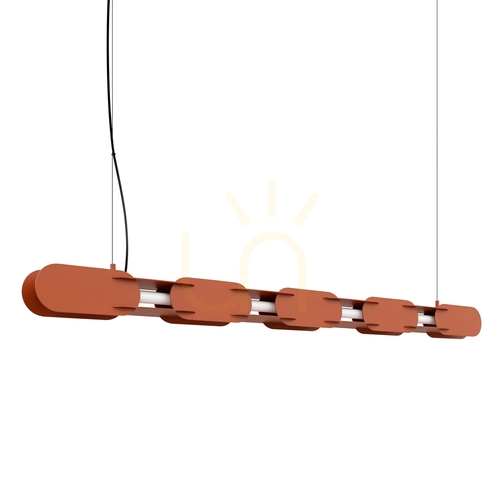 Prüfen Pendelleuchte Thoro CHAIN 158 ockerrot LED 4000 K TH.1043