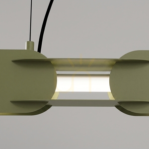 CHAIN 158 Pendelleuchte olivgrün LED 4000K small 3