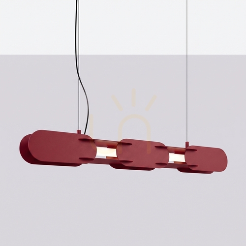 Prüfen CHAIN 91 burgundy LED 4000K Pendelleuchte