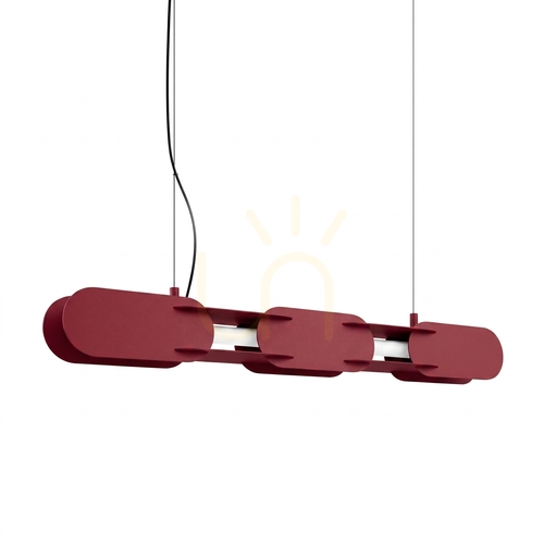 Prüfen CHAIN 91 burgundy LED 4000K Pendelleuchte