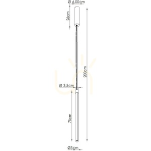 TRANG 100 rote LED 4000K Pendelleuchte small 5