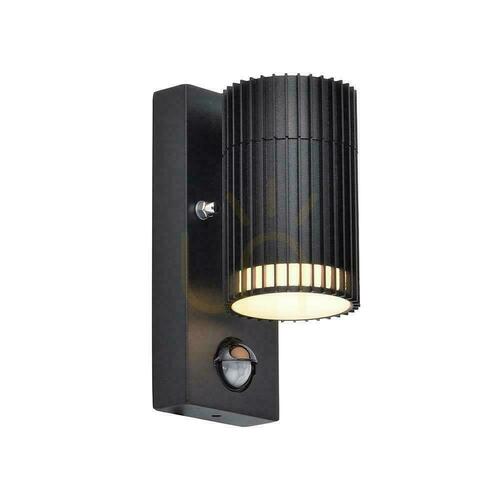 Prüfen V-TAC GU10 Außenwandleuchte GU10 Sensor Aluminium unten IP44 schwarz VT-10174PIR 3 Jahre Garantie