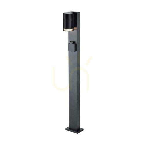 Prüfen V-TAC 80CM GU10 schwarz Gartenpfosten 230V Fassung VT-10178 3 Jahre Garantie