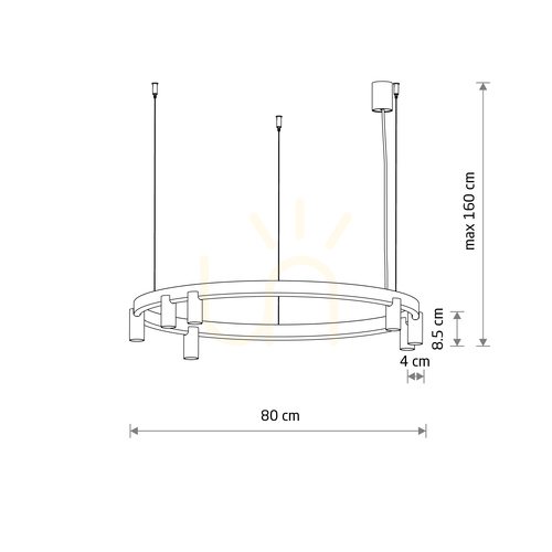 Prüfen FOURTY ROUND LED-Pendelleuchte 12284 Nowodvorski