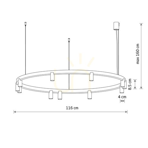 Prüfen FOURTY ROUND LED-Pendelleuchte 12420 Nowodvorski