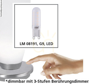 BUBBA Tischleuchte 4013-55 Silber 1xG9 9 BUBBA Tischleuchte 4013-55 Silber 1xG9 small 9