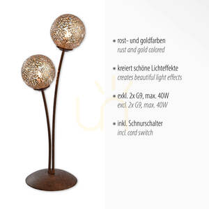 GRETA Tischleuchte 4032-48 Rusty 2xG9 2 GRETA Tischleuchte 4032-48 Rusty 2xG9 small 2