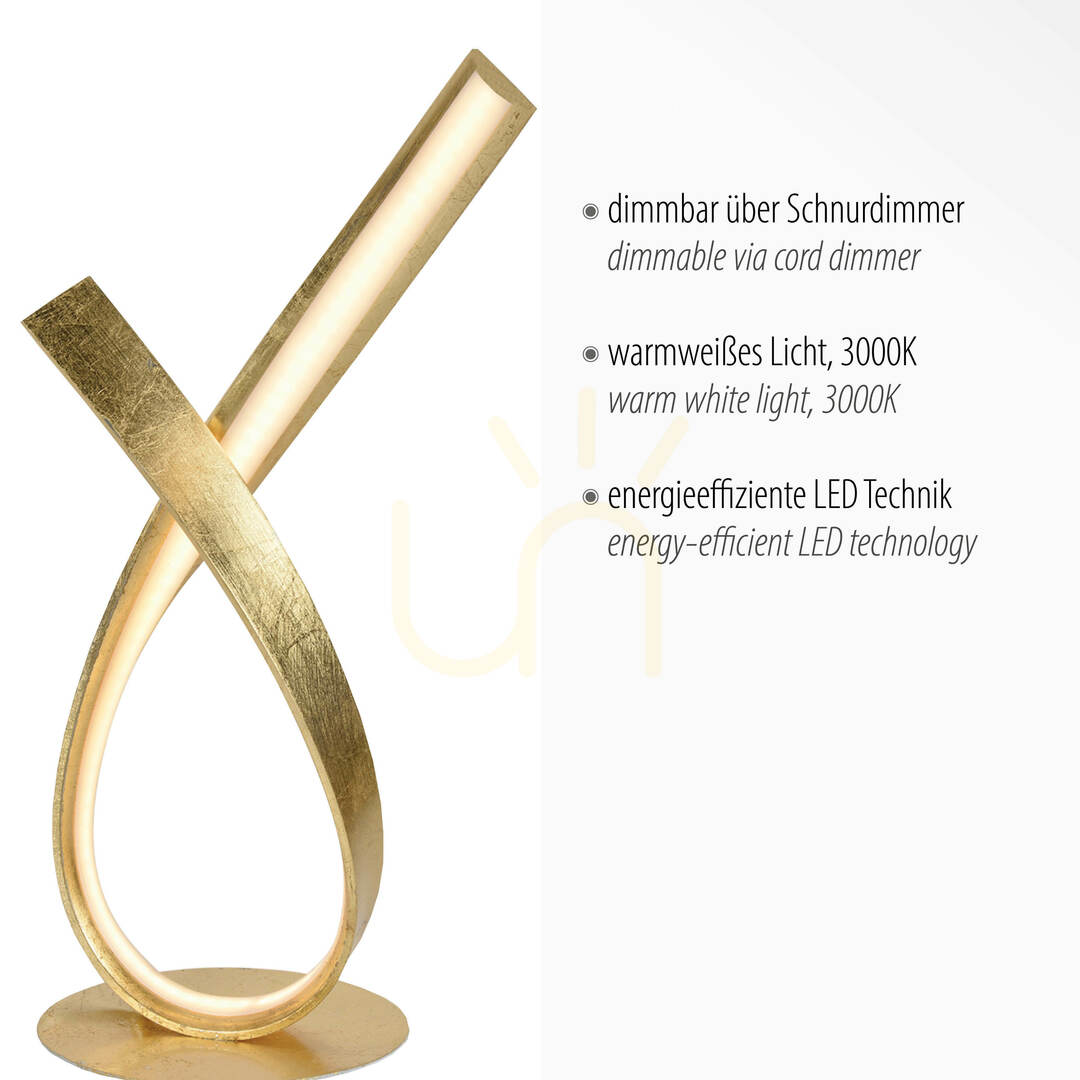Anzeige LINDA Tischleuchte 4720-12 Gold 1xLED LINDA Tischleuchte 4720-12 Gold 1xLED