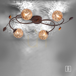 GRETA Plafond 6395-48 Rost 4xG9 small 10