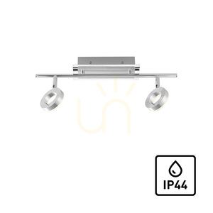 SILEDA plafond 6781-96 Silber 2xLED small 1