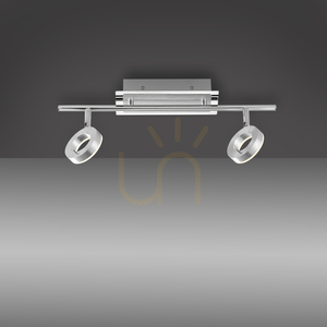 SILEDA plafond 6781-96 Silber 2xLED small 4