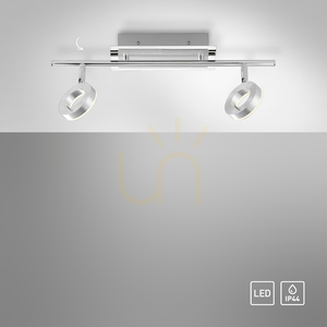 SILEDA plafond 6781-96 Silber 2xLED small 8