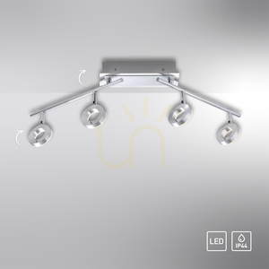 SILEDA plafond 6786-96 Silber 4xLED 12 SILEDA plafond 6786-96 Silber 4xLED small 12