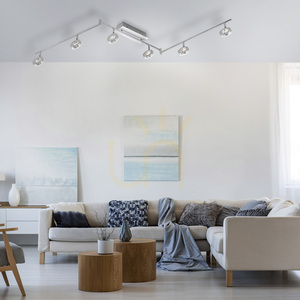 SILEDA Plafond 6787-96 Silber 6xLED small 2
