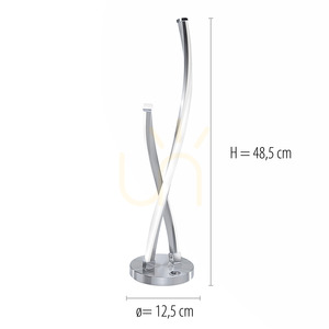 POLINA Tischleuchte 9141-55 Silber 1xLED 6 POLINA Tischleuchte 9141-55 Silber 1xLED small 6