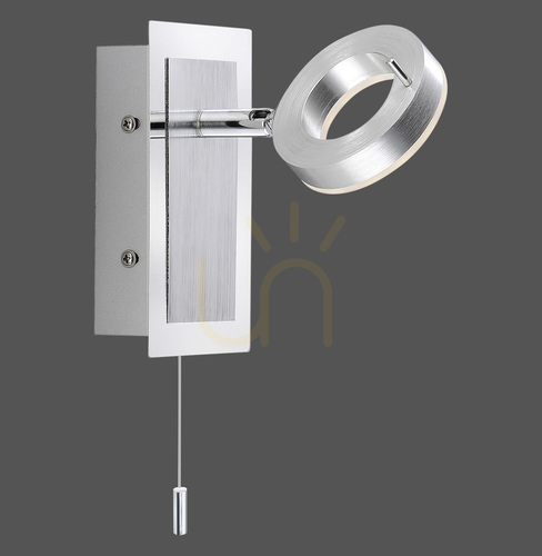 Prüfen SILEDA Wandleuchte 9785-96 Silber 1xLED