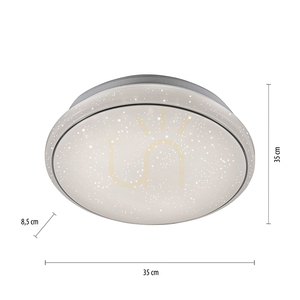 LED-Deckenleuchte JUPITER 14362-16 weiß Ø35 cm Sternenhimmel-Optik small 8