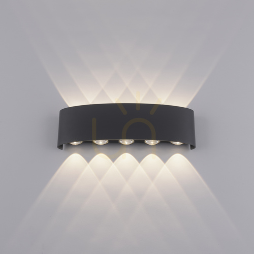 Prüfen Paul Neuhaus CARLO 9489-13 LED-Wandleuchte, anthrazit, 27 cm, IP54