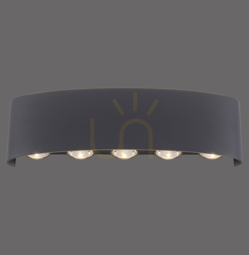 Prüfen CARLO Wandleuchte 9489-13 Anthrazit 10xLED