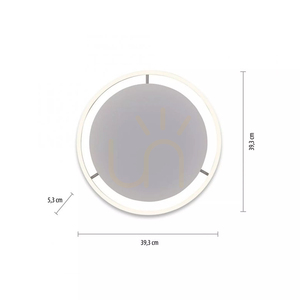 Plafond RITUS 15391-95 Silber 1xLED small 17