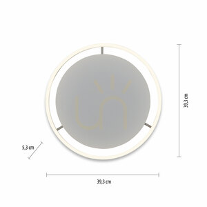 Plafond RITUS 15391-95 Silber 1xLED small 8