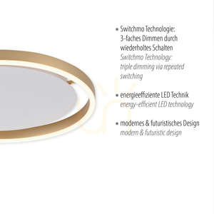 RITUS Plafond 15391-60 Messing 1xLED small 3