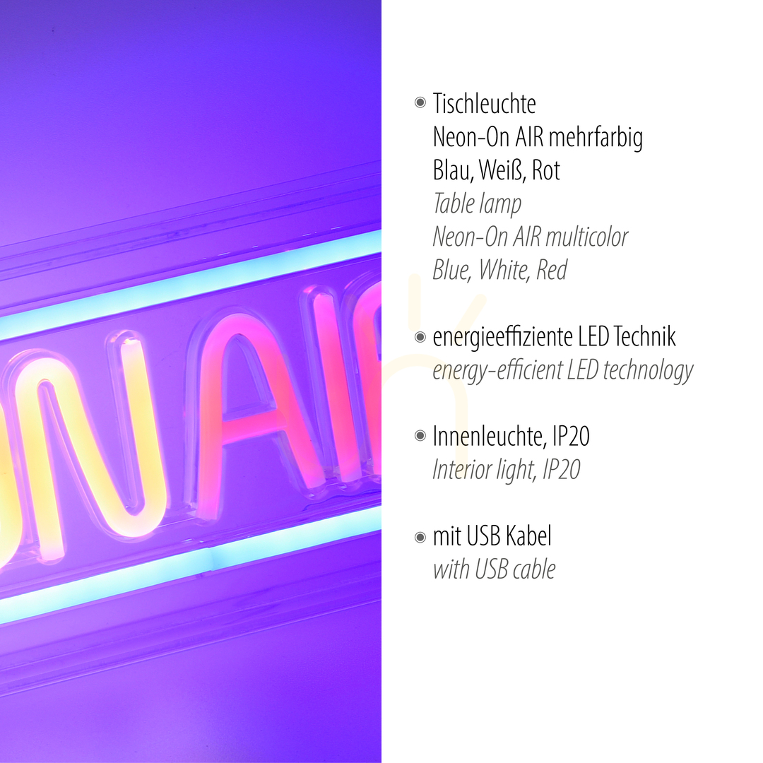 Vorschau NEON-ON AIR Wandleuchte 85013-70 Multicolor 1xLED NEON-ON AIR Wandleuchte 85013-70 Multicolor 1xLED