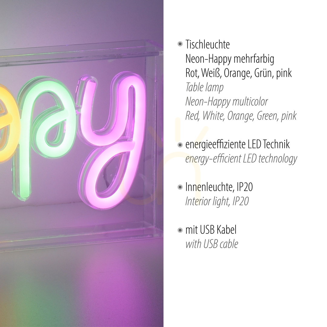 Anzeige NEON-HAPPY 85027-70 Multicolor 1xLED Wandleuchte NEON-HAPPY 85027-70 Multicolor 1xLED Wandleuchte